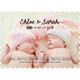 Baby Girls Arrow Twins Photo Birth Announcements Image 6 of 6
